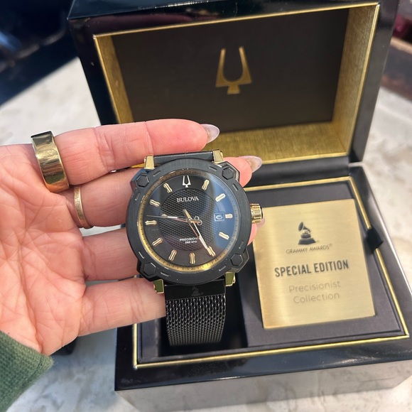 Bulova special edition Grammy awards watch- Precisionist Collection.Never worn